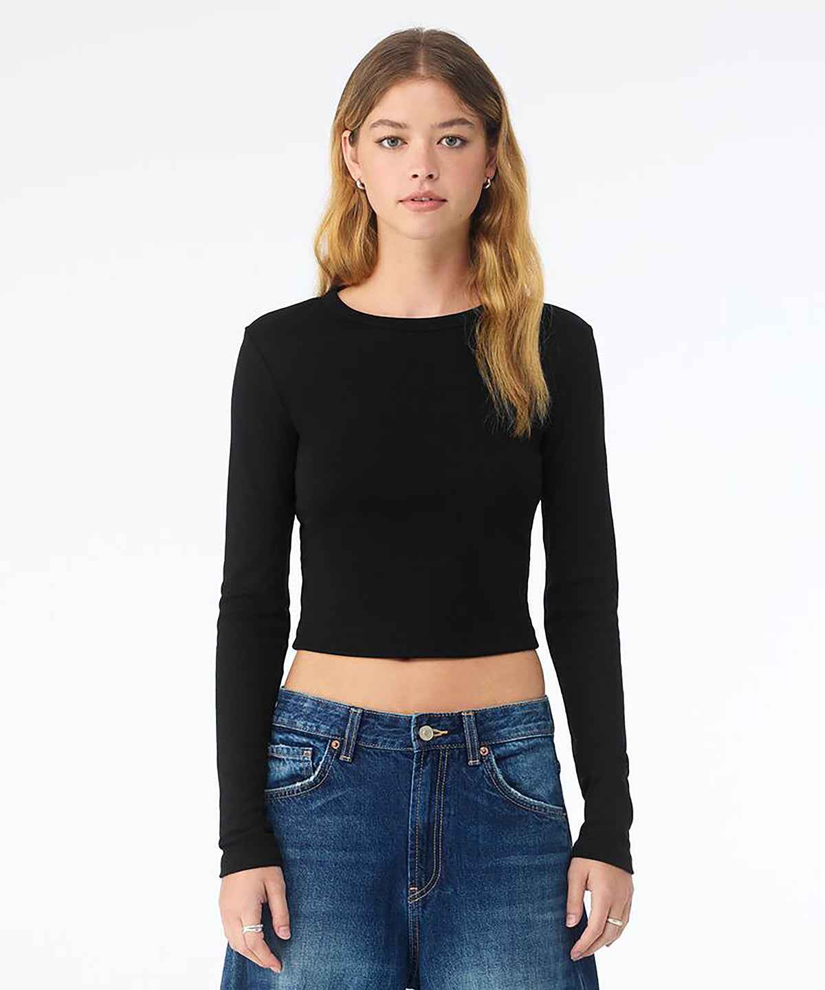 Women’s micro rib long sleeve baby t-shirt