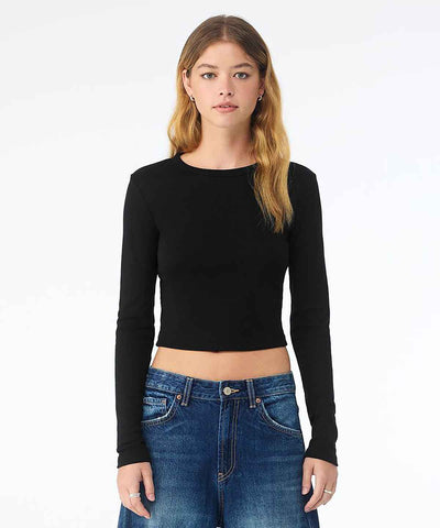 Women’s micro rib long sleeve baby t-shirt