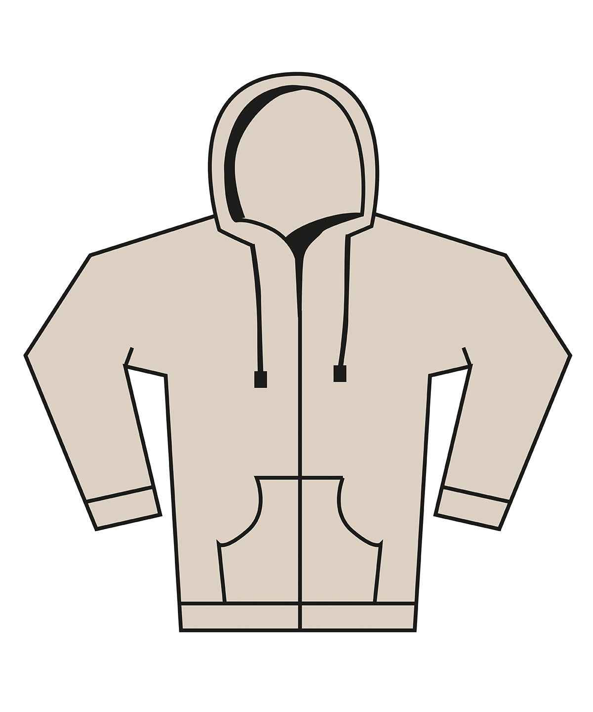 Unisex heavy full-zip hoodie