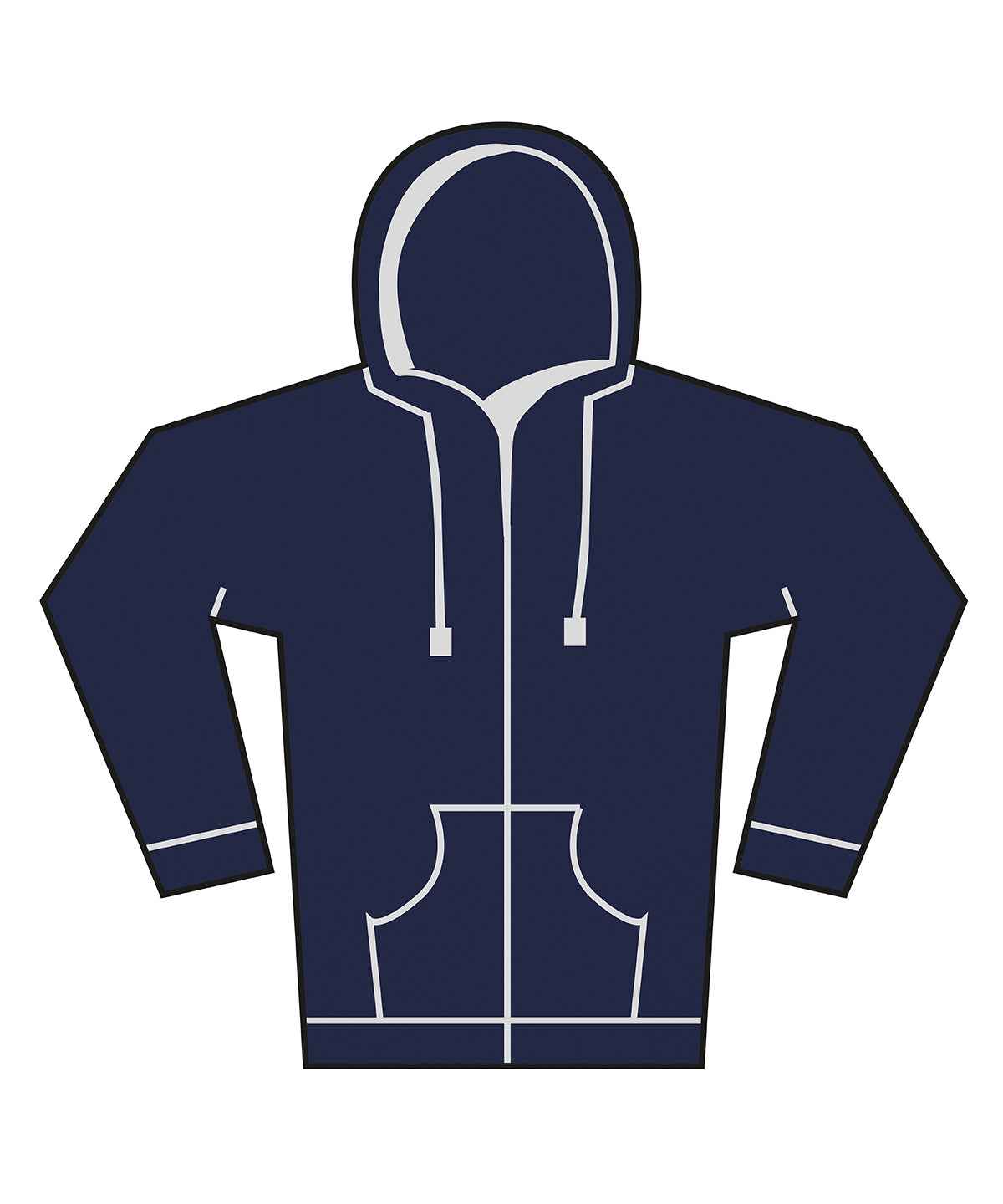 Unisex heavy full-zip hoodie