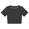 Women’s heavyweight washed cropped tee