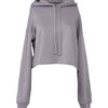 Women's cropped fleece hoodie