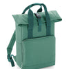 Twin handle roll-top backpack