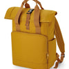 Recycled twin handle roll-top laptop backpack