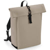 Matte PU rolltop backpack