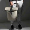 Matte PU rolltop backpack