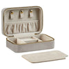 Velvet travel jewellery box