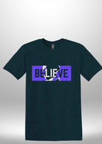 Blue "Believe" Luxe T-shirt by Luxe Sensational
