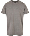 Acid washed round neck tee