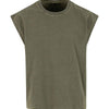 Vintage cropped heavy sleeveless tee