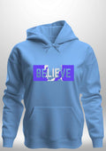 Blue "Believe" Luxe Hoodie by Luxe Sensational