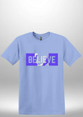 Blue "Believe" Luxe T-shirt by Luxe Sensational