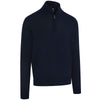1/4-zip merino blend sweater