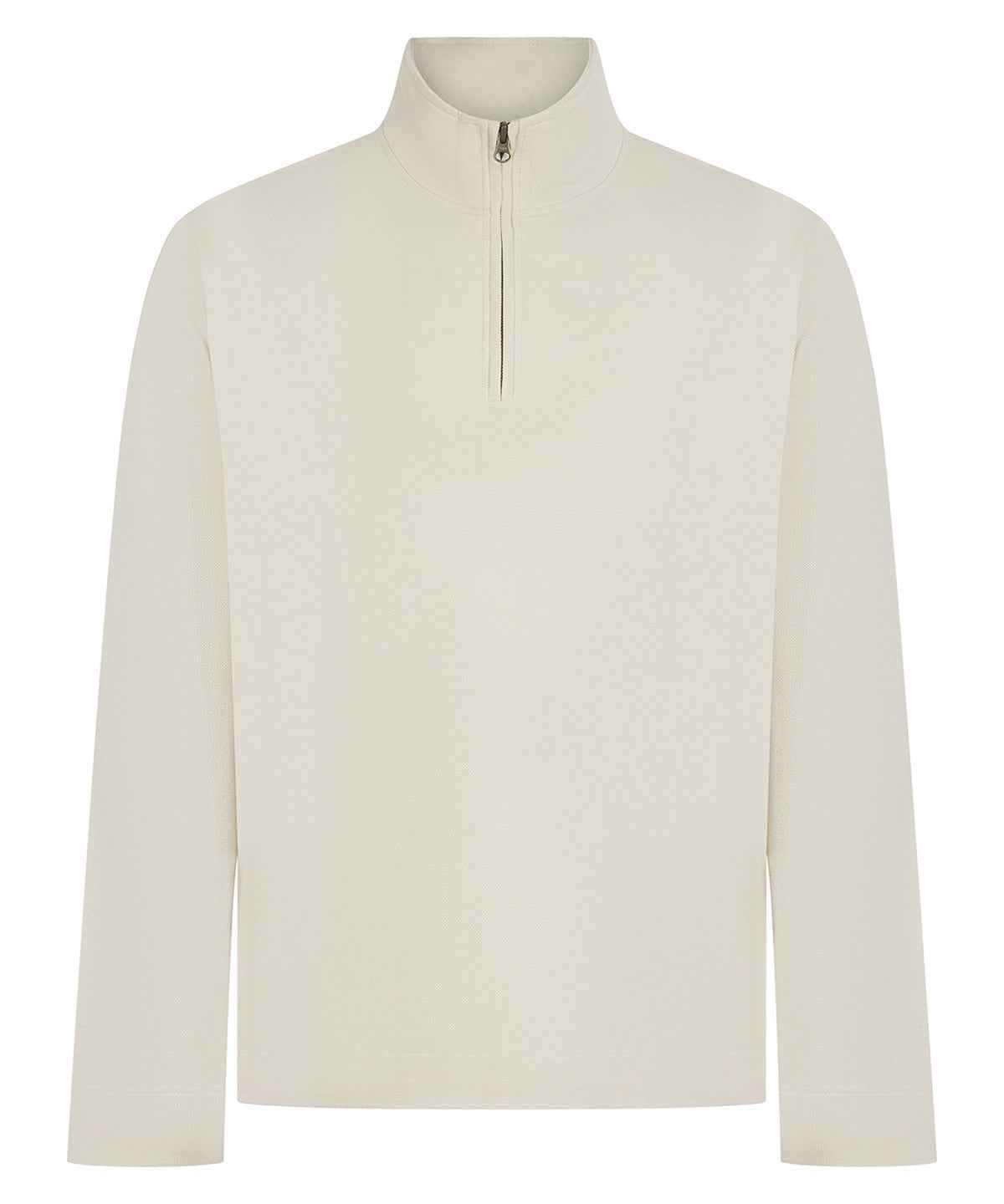 Premium piqué 1/4-zip top