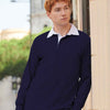 Long sleeve plain rugby shirt