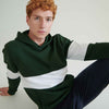 Heavyweight panelled hoodie