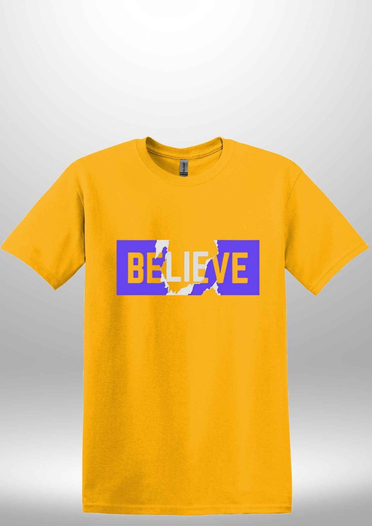 Blue "Believe" Luxe T-shirt by Luxe Sensational