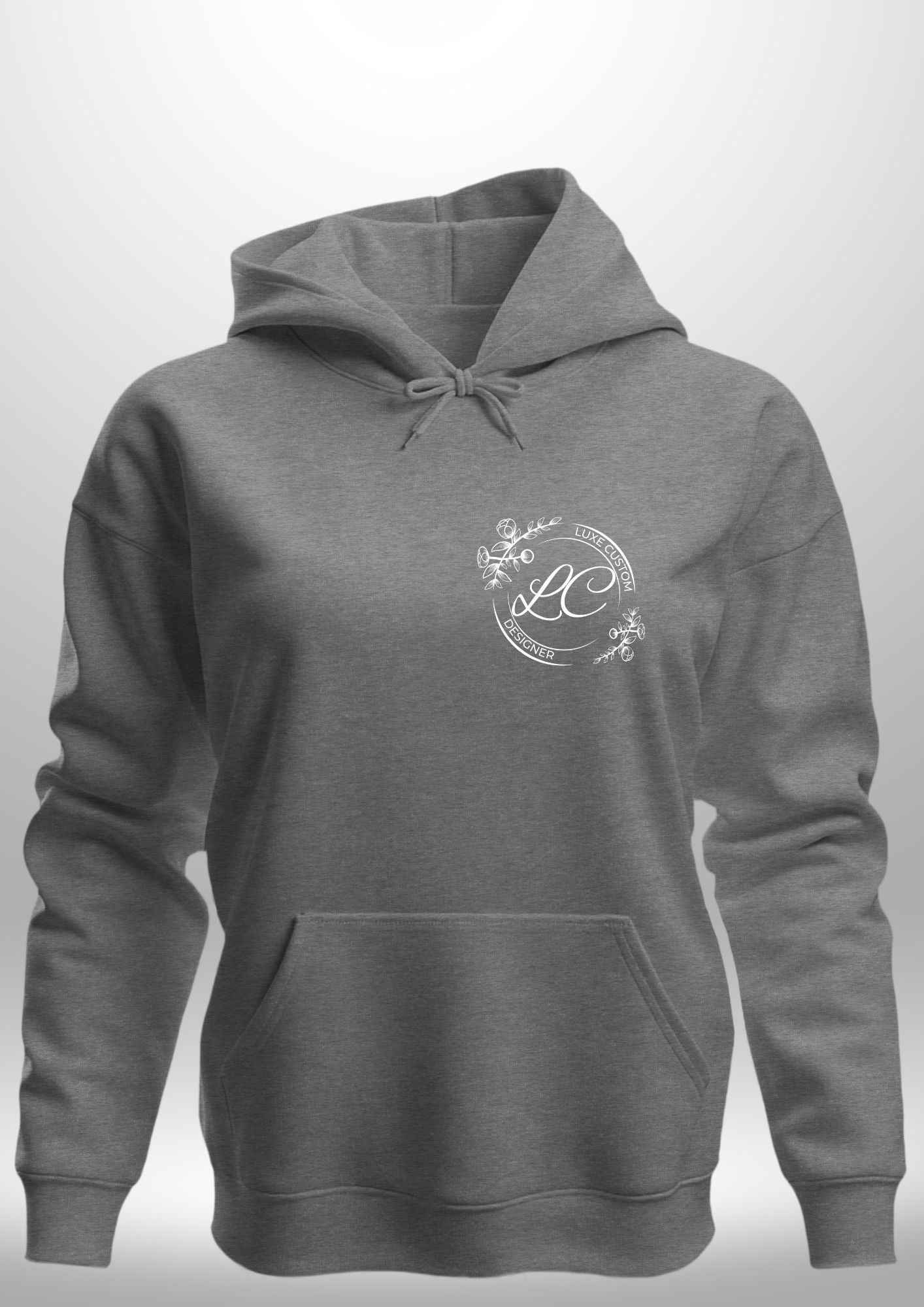 Red "Believe In Yourself" Hoodie - Luxe Custom Designer