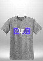 Blue "Believe" Luxe T-shirt by Luxe Sensational