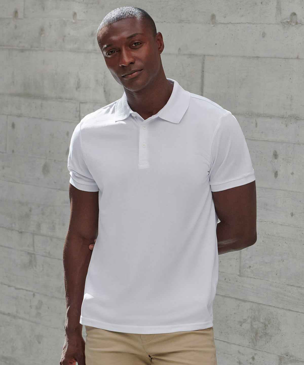 Recycled polyester polo shirt