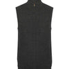 Sleeveless zip-through jumper