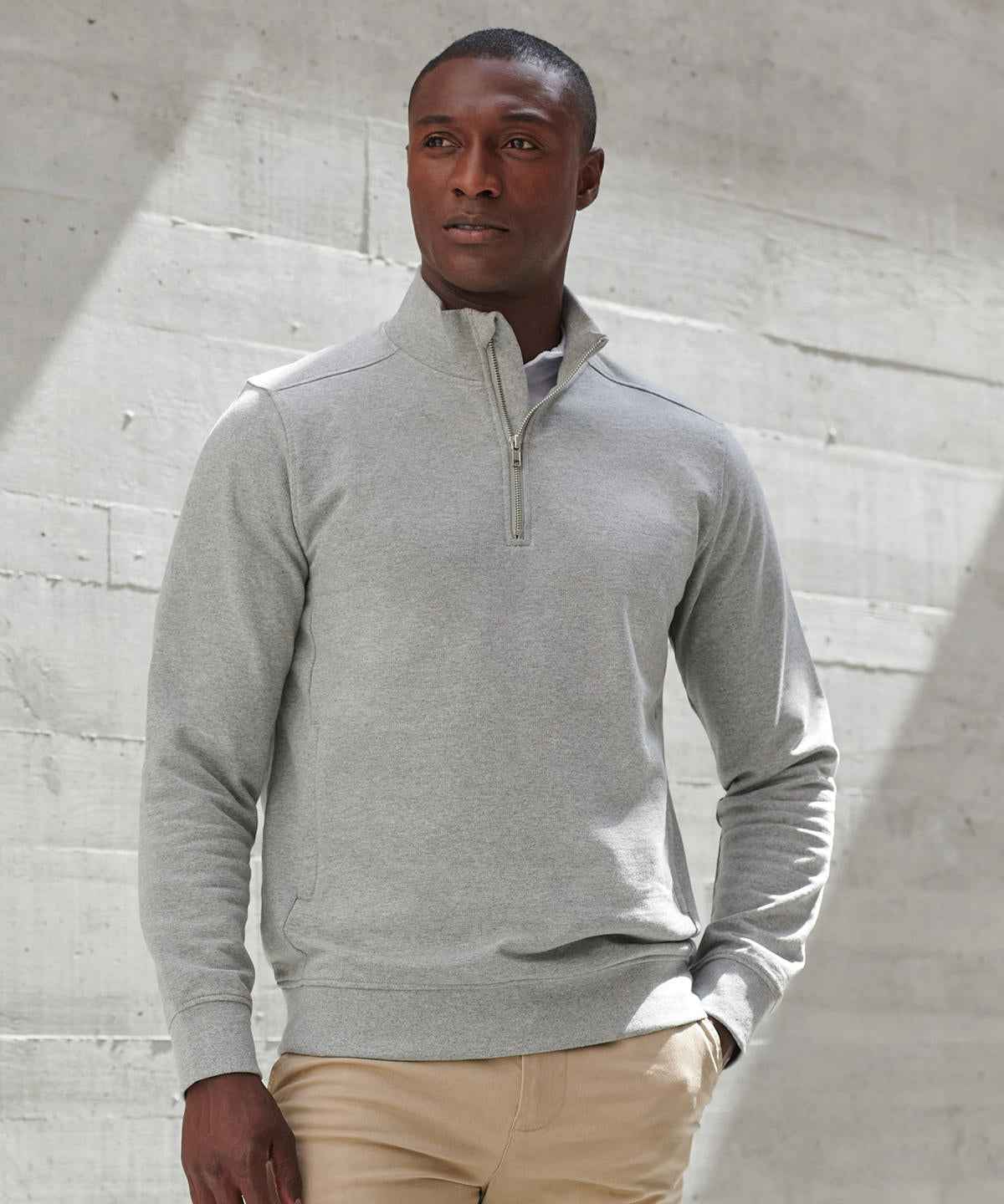 Unisex sustainable ¼-zip sweatshirt