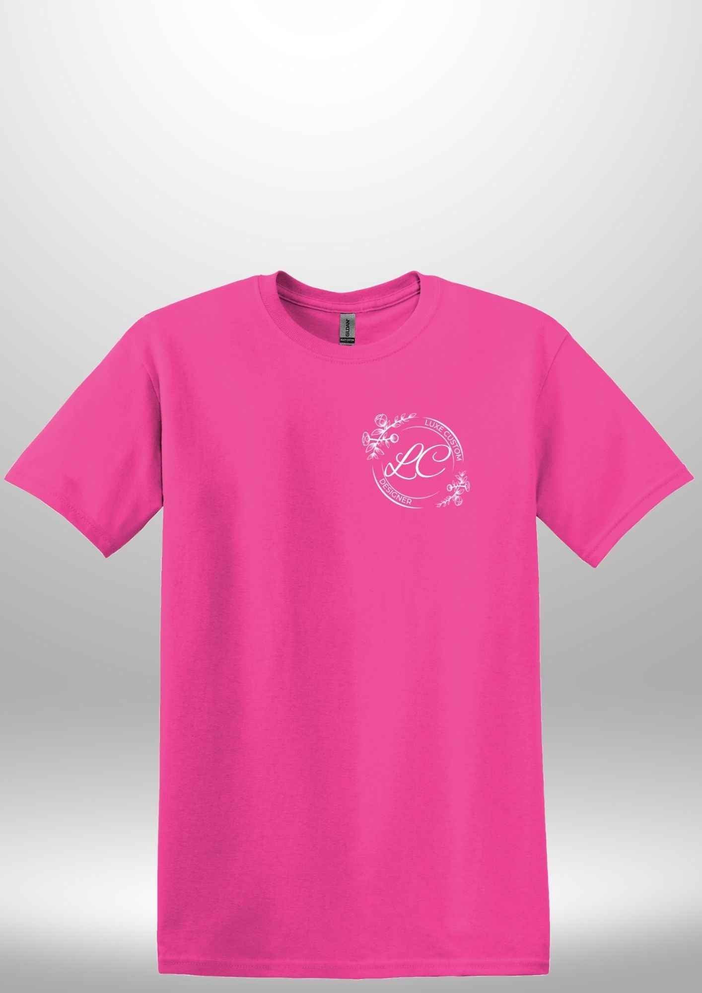 Red "Believe In Yourself" Luxe T-Shirt - Luxe Custom Designer