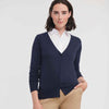 Women's v-neck knitted cardigan