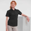 Women's short sleeve polycotton easycare poplin shirt