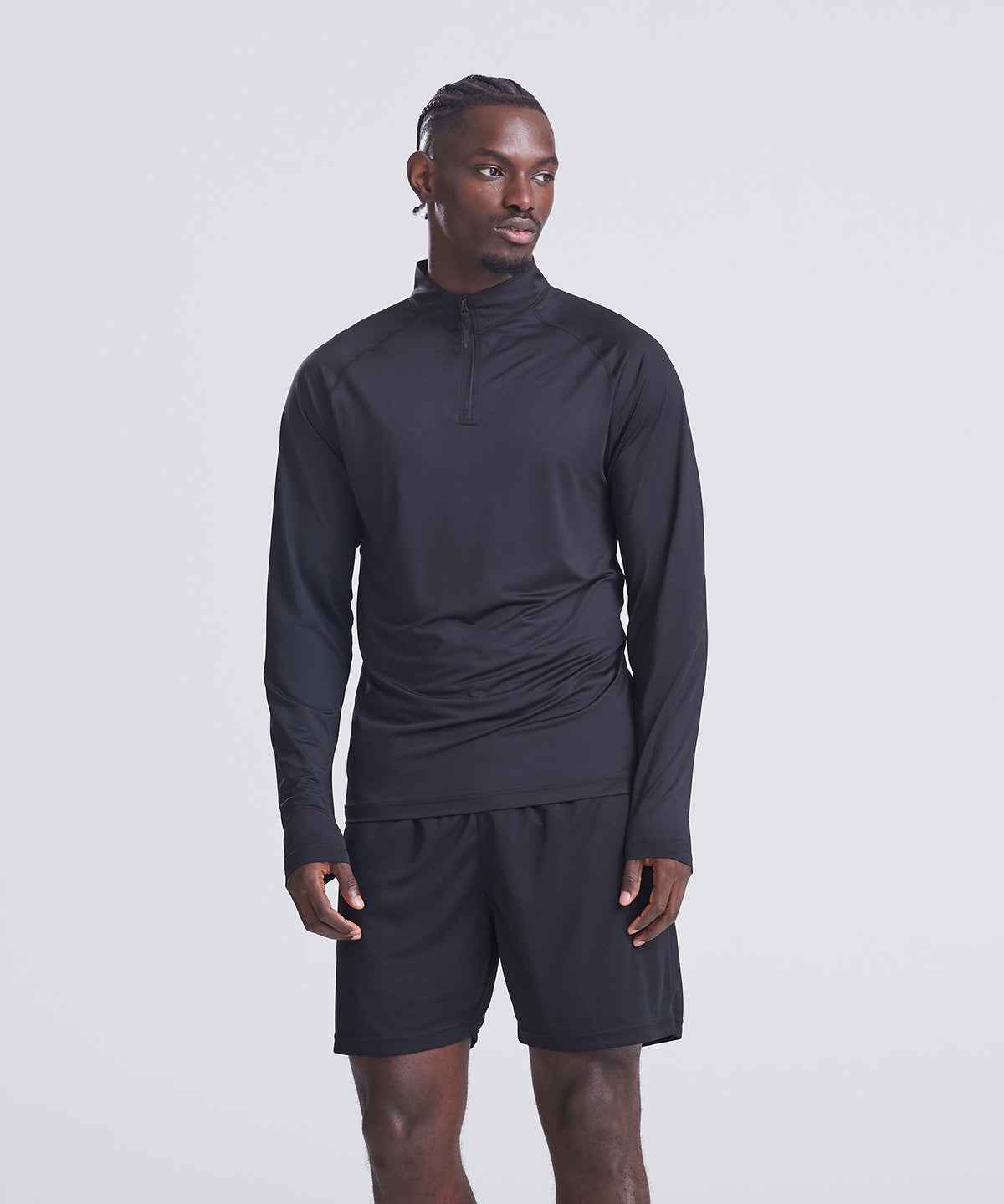 Lightweight active 1/4-zip