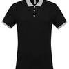 Two-tone piqué polo shirt