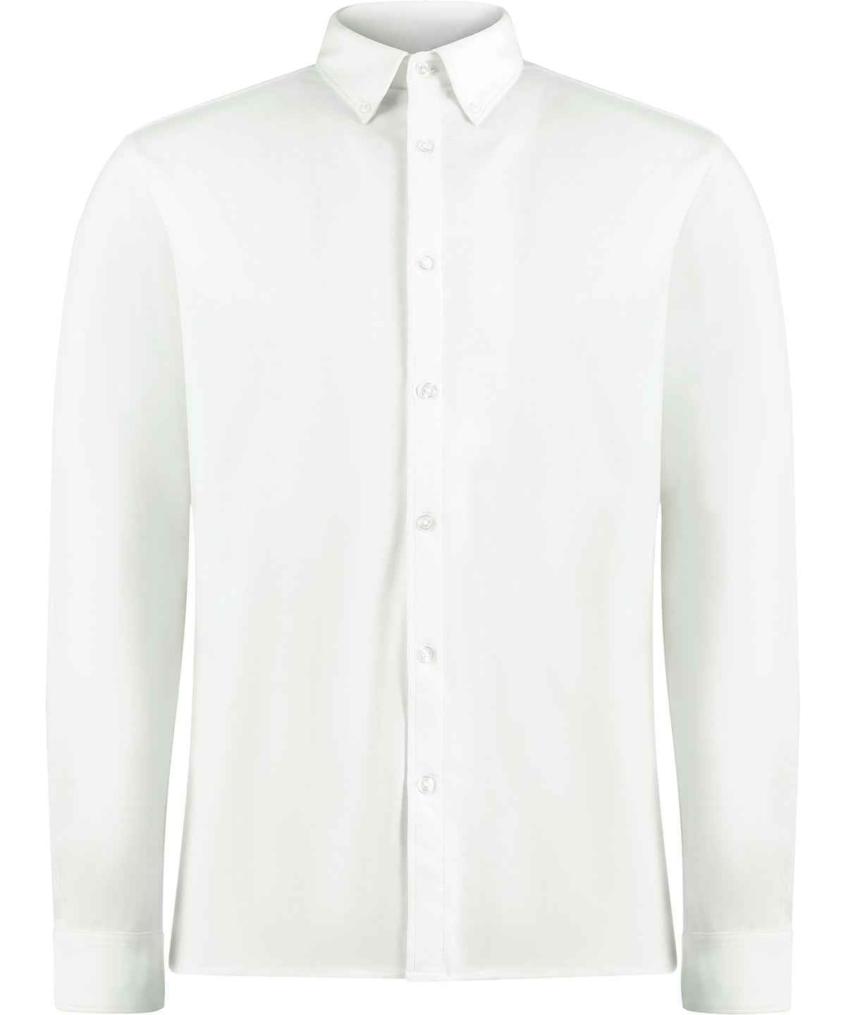 Long sleeve Superwash® 60° piqué shirt (tailored fit)