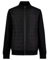 Regular fit quilted full-zip sweatshirt