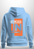 Red "Believe In Yourself" Hoodie by Luxe Sensational