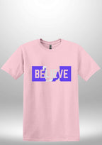 Blue "Believe" Luxe T-shirt by Luxe Sensational