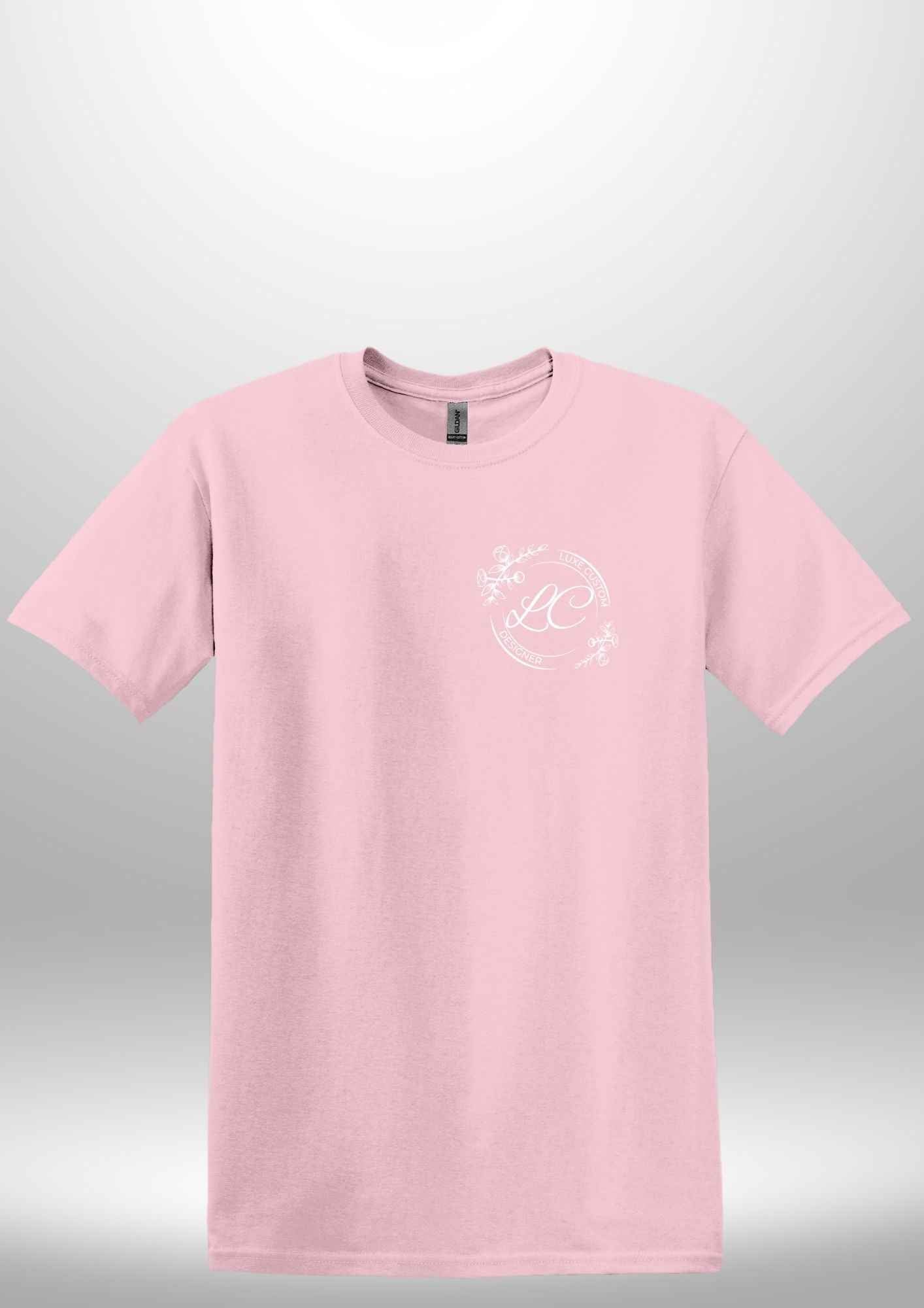 Red "Believe In Yourself" Luxe T-Shirt - Luxe Custom Designer