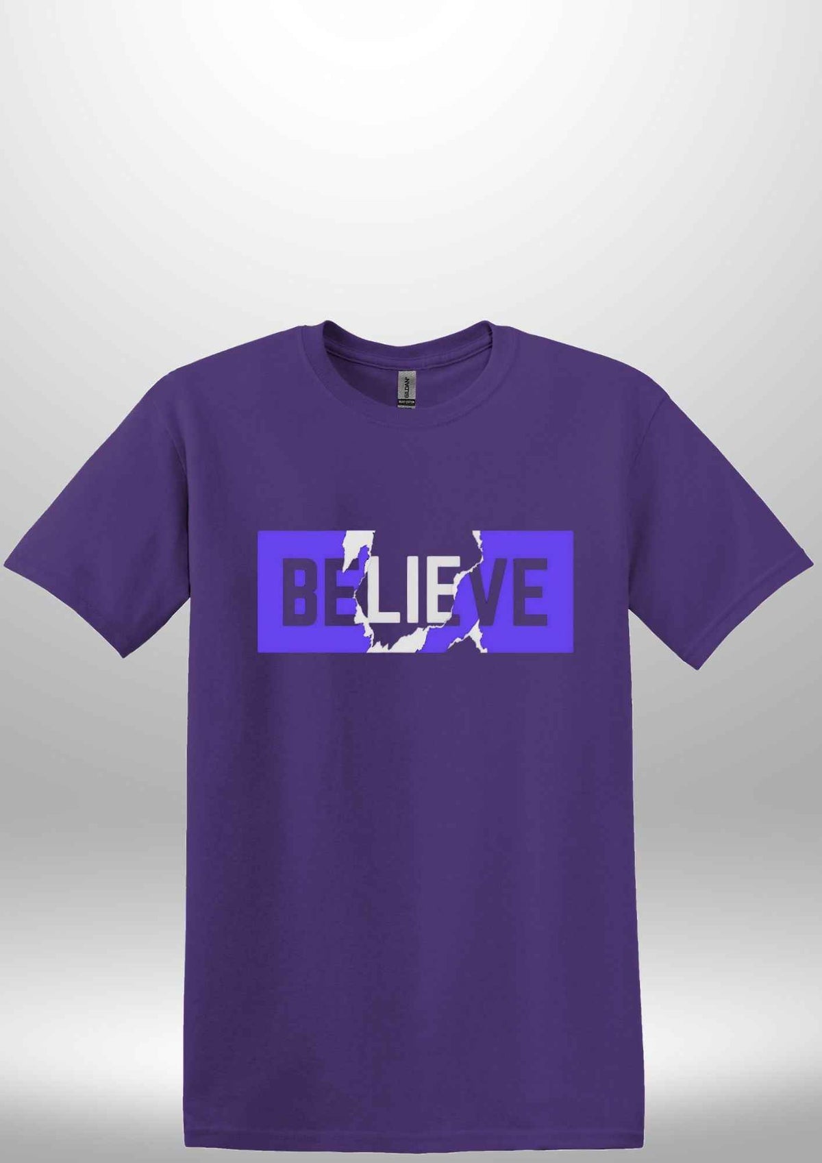Blue "Believe" Luxe T-shirt by Luxe Sensational