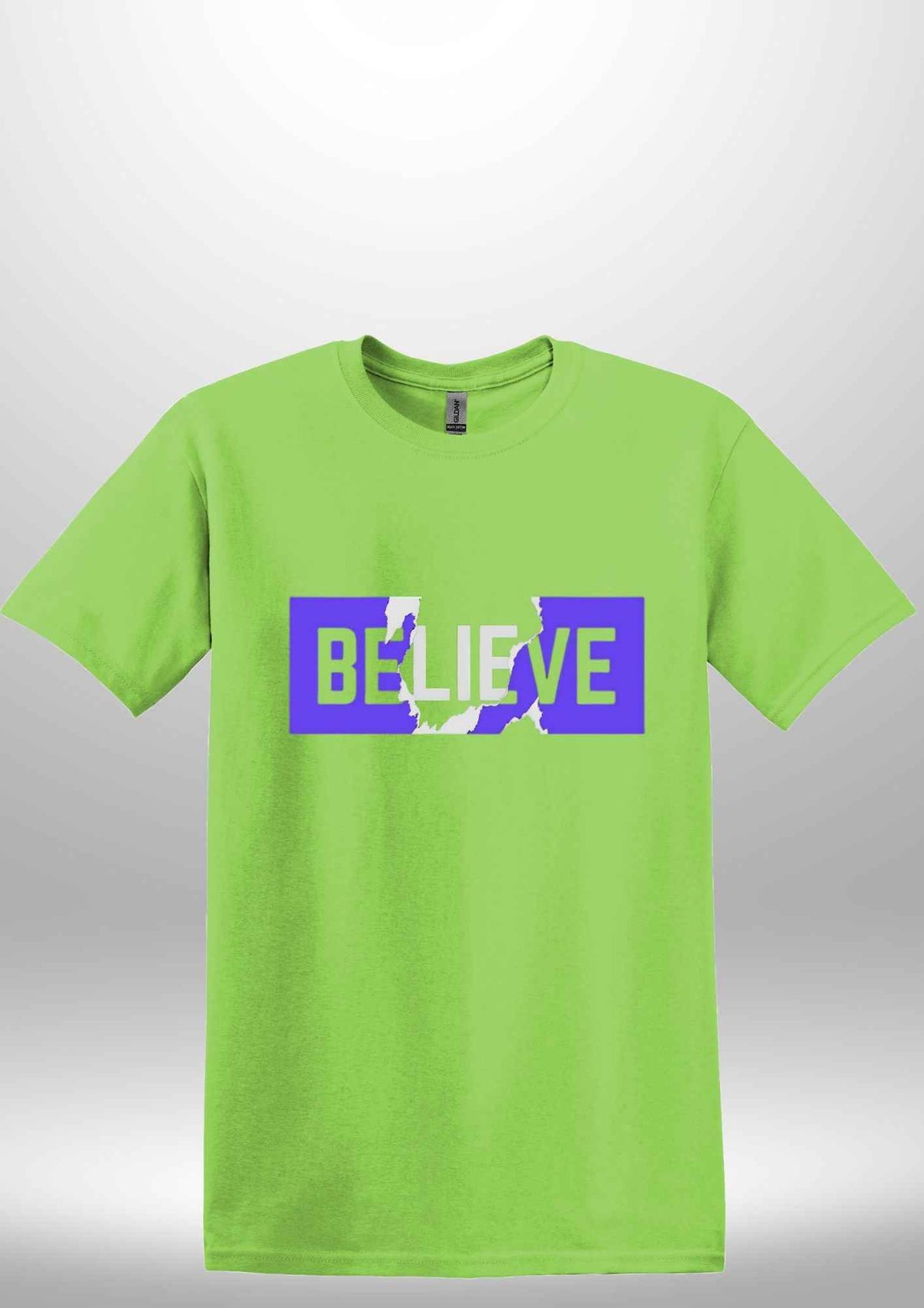 Blue "Believe" Luxe T-shirt by Luxe Sensational