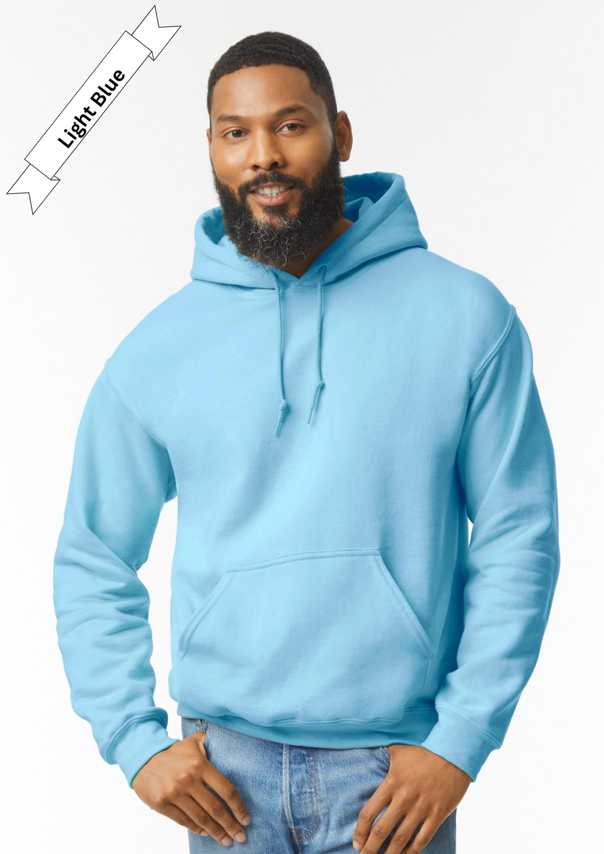 Light Blue Hoodie by Luxe Sensational