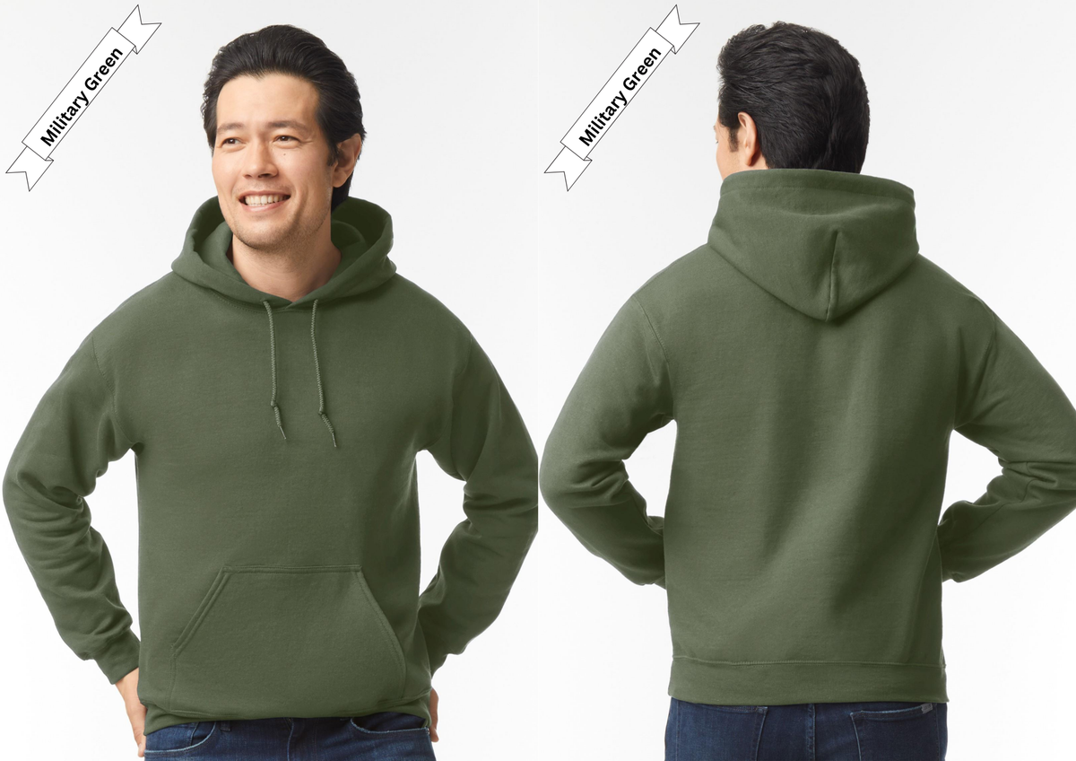 Military Green Hoodie by Luxe Sensational