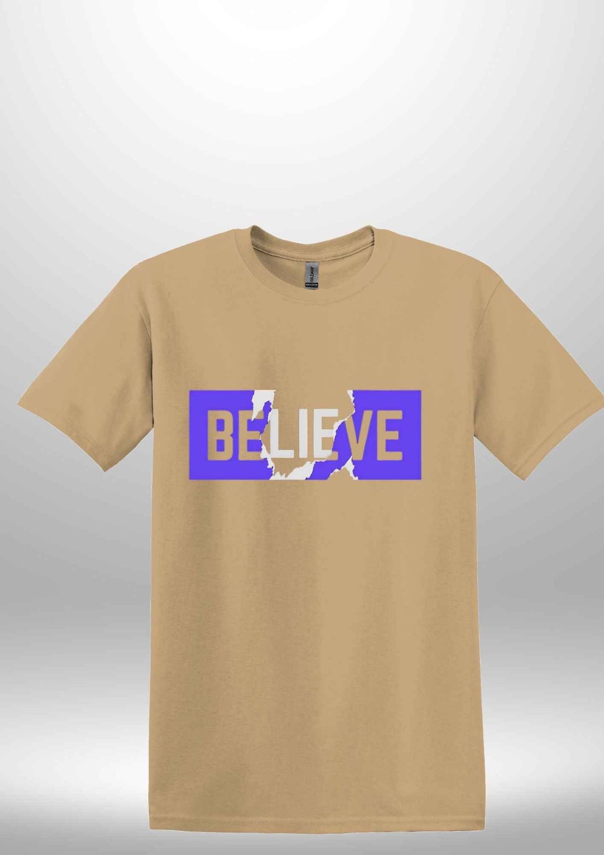 Blue "Believe" Luxe T-shirt by Luxe Sensational