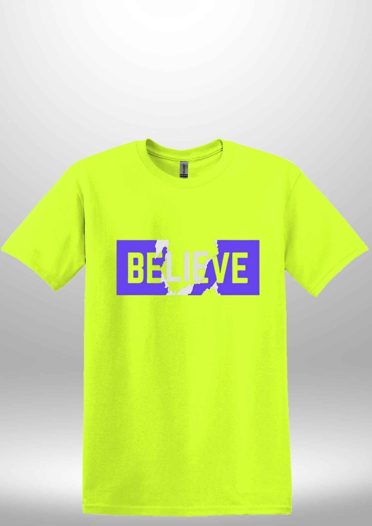 Blue "Believe" Luxe T-shirt by Luxe Sensational