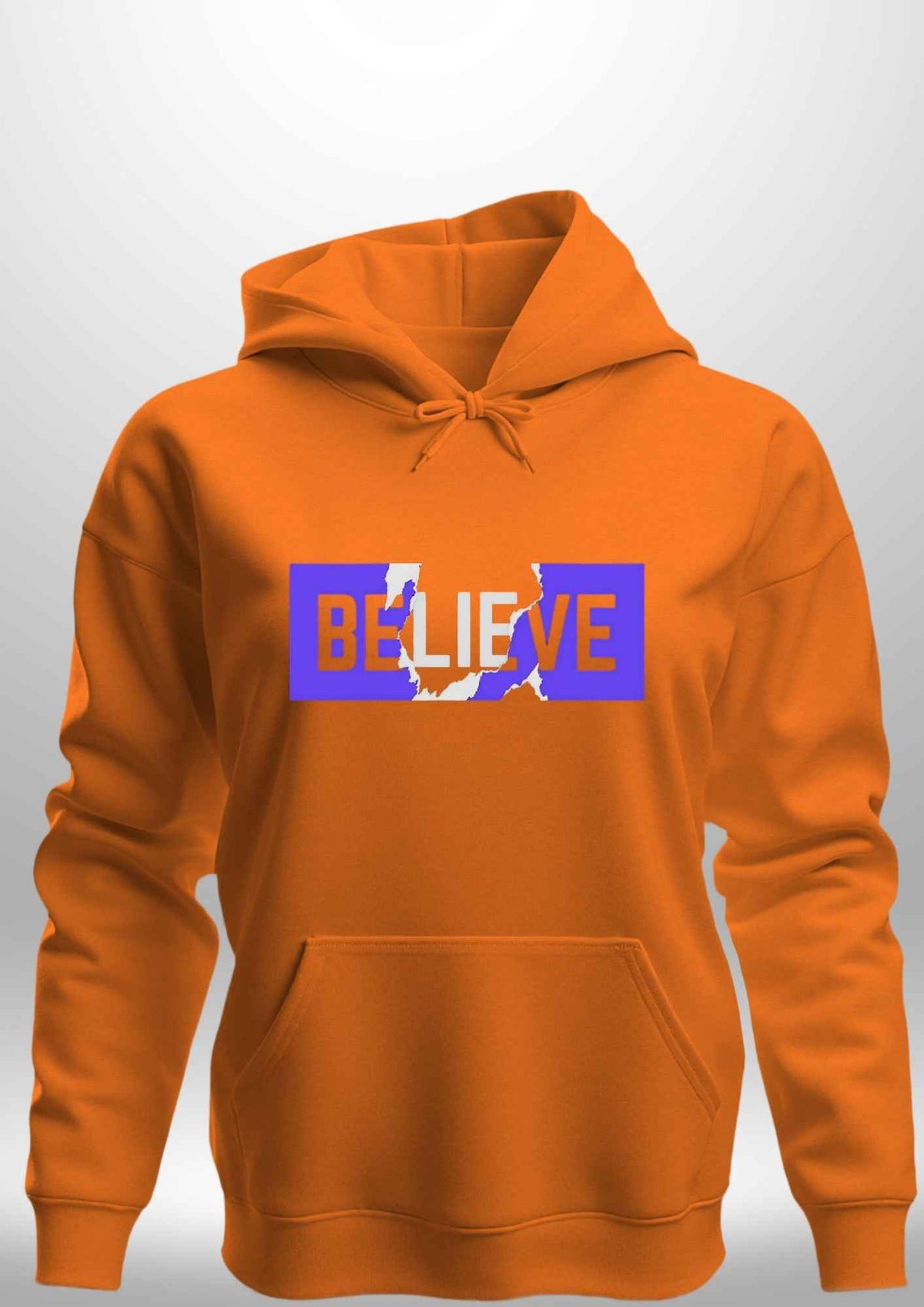 Blue "Believe" Luxe Hoodie by Luxe Sensational