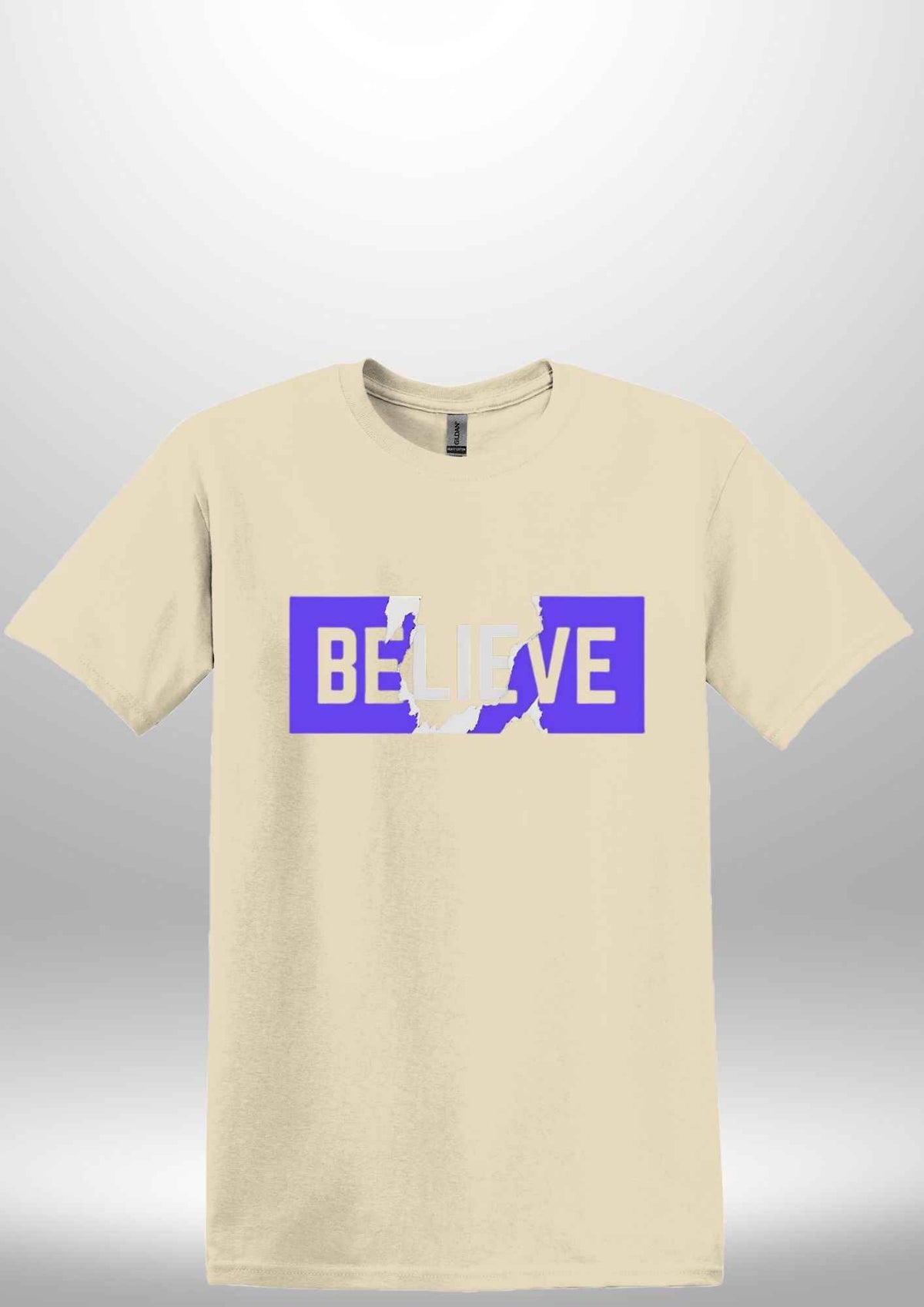 Blue "Believe" Luxe T-shirt by Luxe Sensational