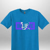 Blue "Believe" Luxe T-shirt - Luxe Custom Designer