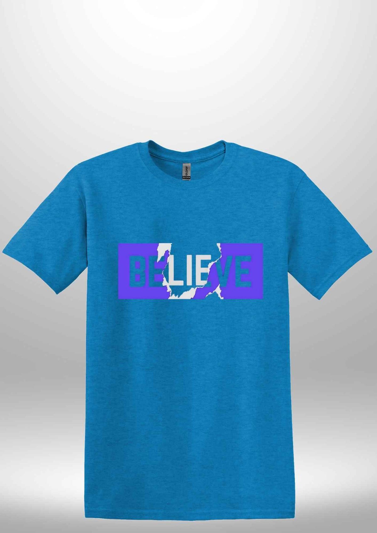 Blue "Believe" Luxe T-shirt by Luxe Sensational