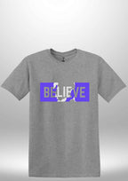 Blue "Believe" Luxe T-shirt by Luxe Sensational