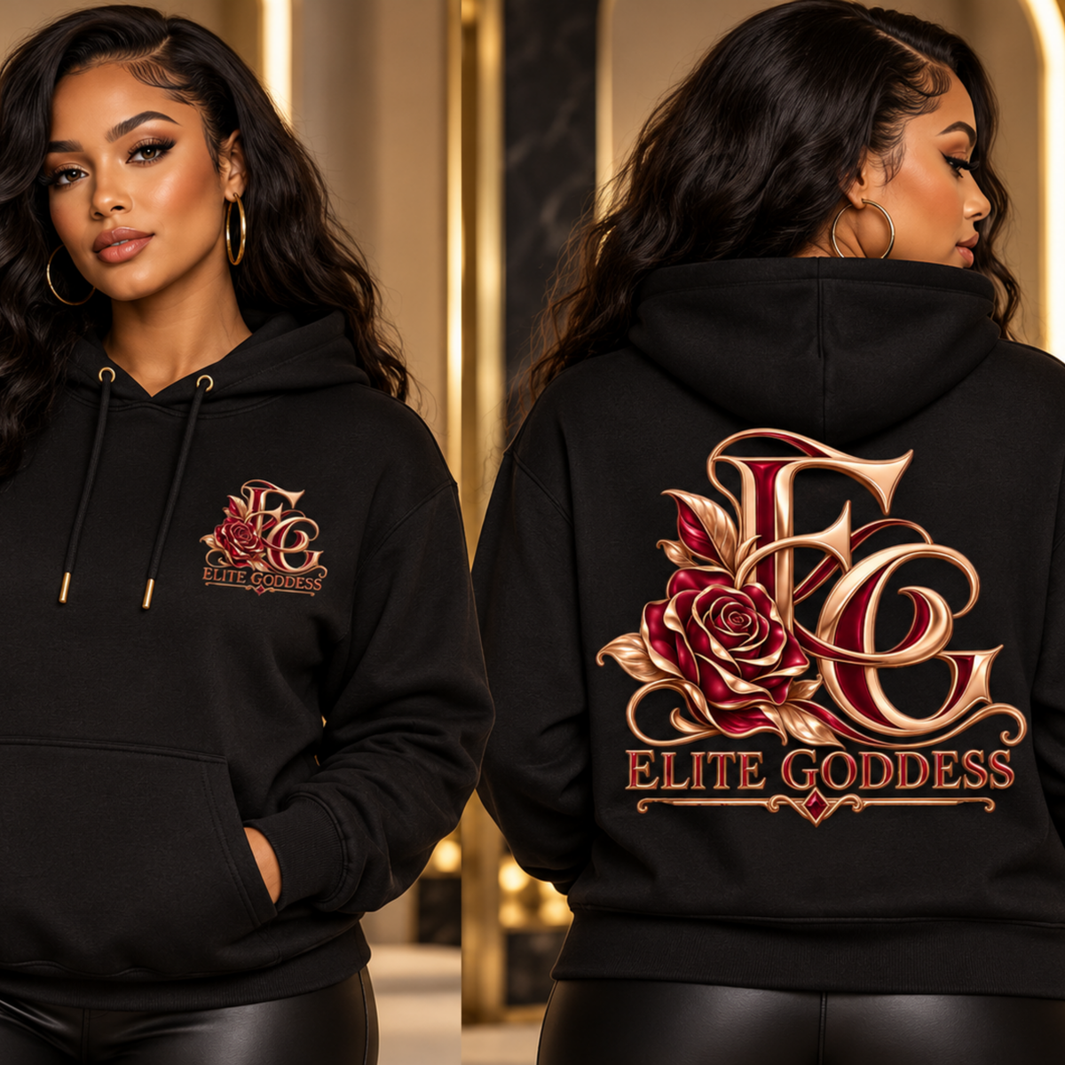 Elite Goddess Slick Gradient Hoodie
