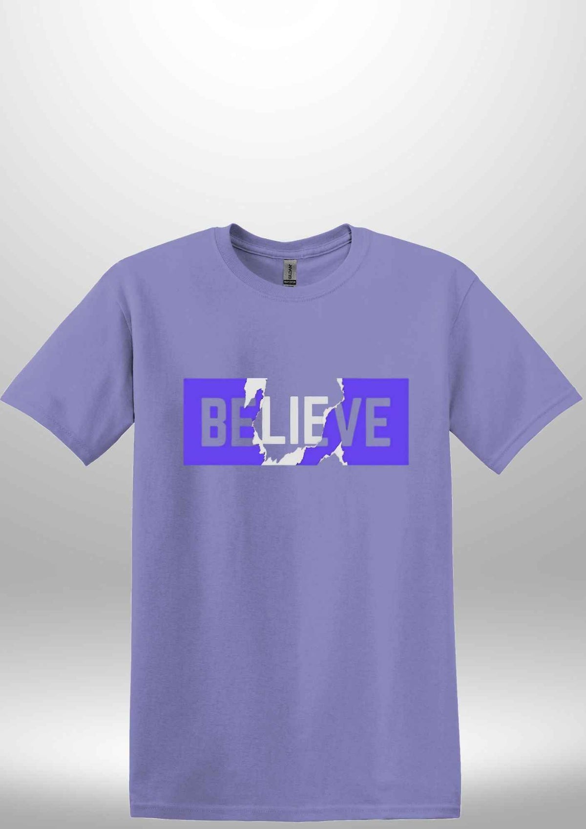 Blue "Believe" Luxe T-shirt by Luxe Sensational