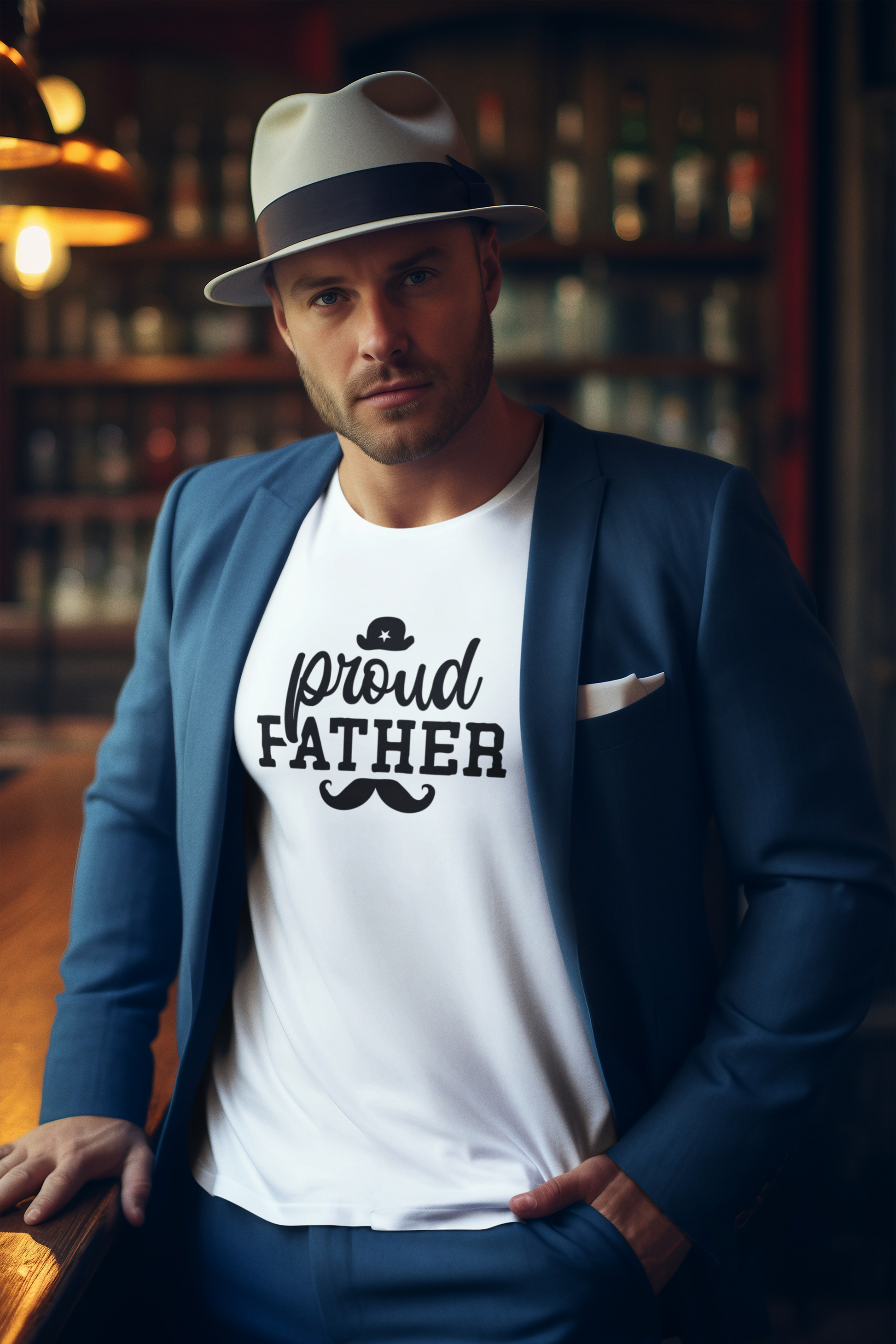Proud Father T-Shirt - Luxe Custom Designer